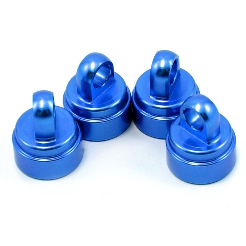 Traxxas tapas de amortiguador de aluminio anodizado azul (4) 3767A