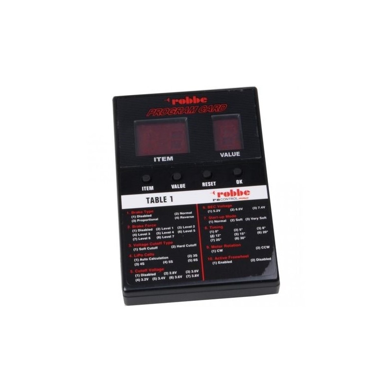 Programming card for RO Control PRO Robbe