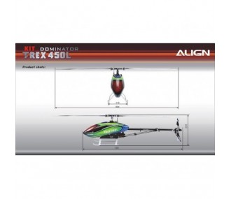 Align T-REX 450L Dominator KIT (avec mot/esc 6S) (RH45E23X)