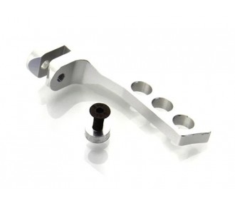 Aluminium suspension hook for horizontal mounting