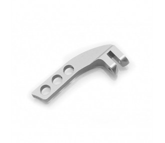 Aluminium suspension hook for horizontal mounting