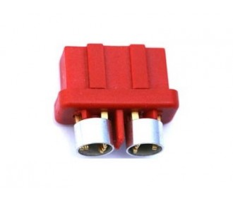Prise MPX 6 pins rouge femelle haute puissance + anneau (1 pc) Muldental