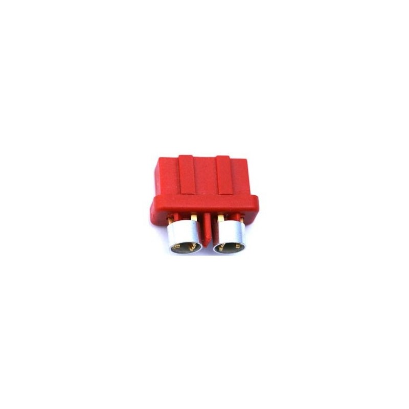 MPX 6 pin red female high power plug + ring (1 pc) Muldental
