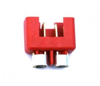 MPX 6 pin red male high power plug + ring (1pc) Muldental