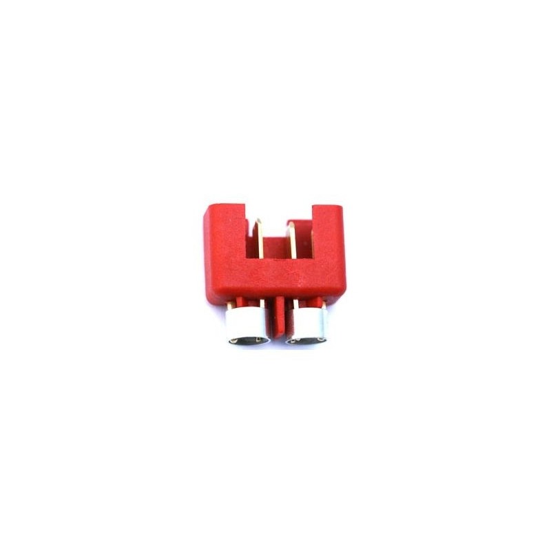 MPX 6 pin red male high power plug + ring (1pc) Muldental