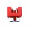 MPX 6 pin red male high power plug + ring (1pc) Muldental