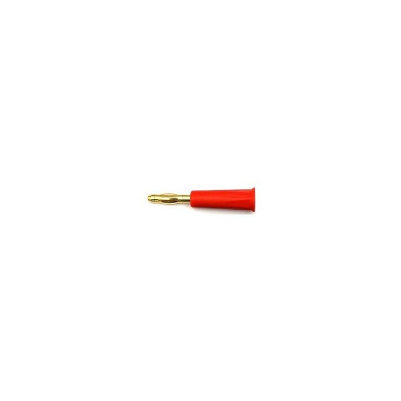 Bananenstecker 4mm rot vergoldet hohe Qualität Muldental