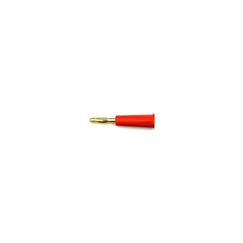 Prise banane 4mm rouge dorée haute qualité Muldental
