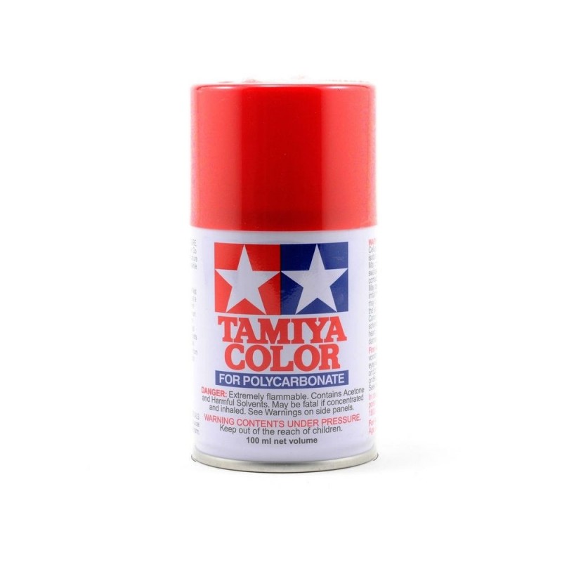 Aerosol paint 100ml for LEXAN Tamiya PS2 red