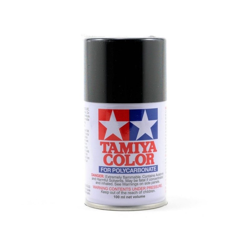 Aerosol paint 100ml for LEXAN Tamiya PS5 black