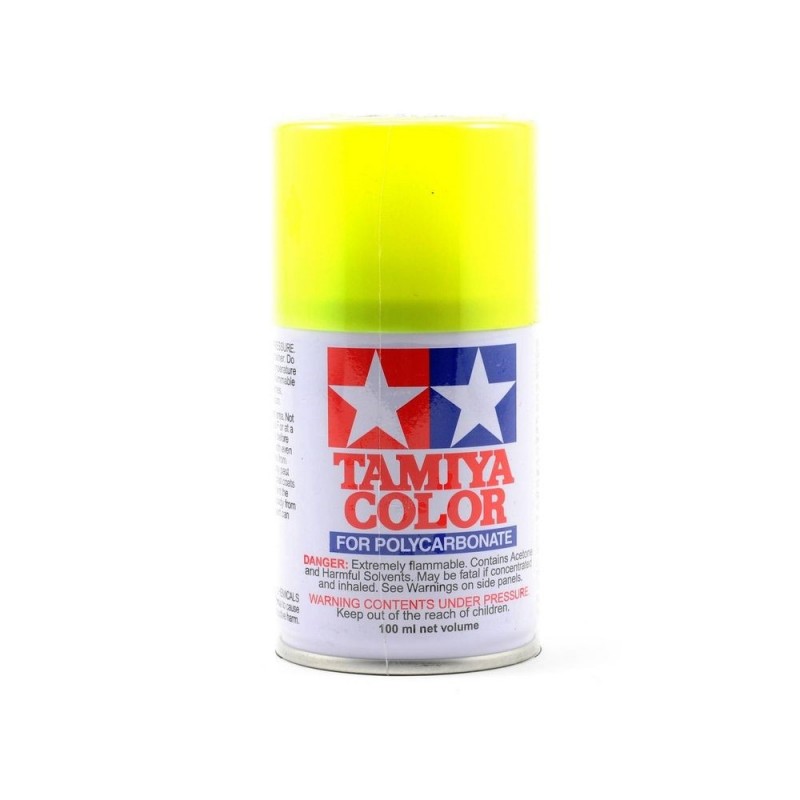 Pintura en aerosol 100ml para LEXAN Tamiya PS27 amarillo fluorescente
