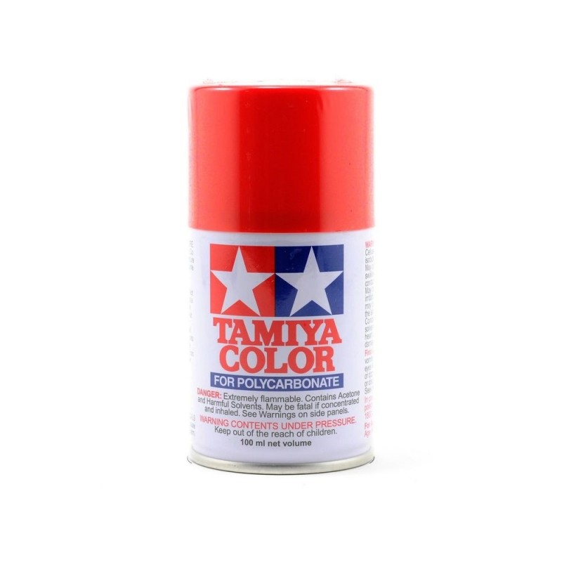 Peinture aérosol 100ml pour LEXAN Tamiya PS34 rouge Ferrrari