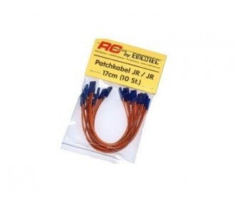 Cables patch UNI/JR male/male 17cm (10pcs)