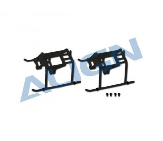 H15F001XAT - Landing gear black (2 pcs) - T-REX 150 Align