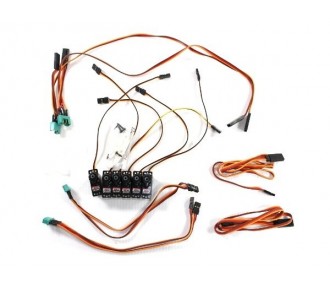 M6/UNI Funray servo and cord set (complete) Multiplex