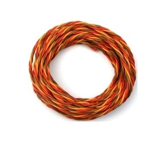 Servo cable 3 strands 0,5mm² twisted type Graupner 5m Muldental