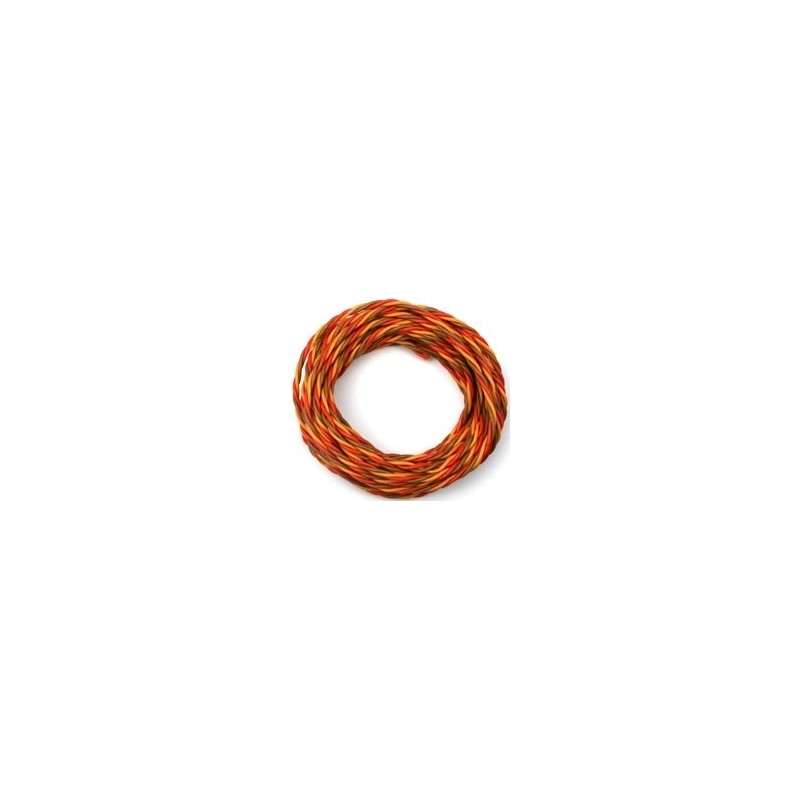 Servo cable 3 strands 0,5mm² twisted type Graupner 5m Muldental