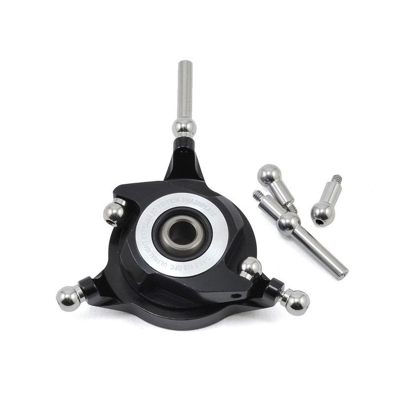 H45H007XXT - Black metal swashplate - TREX-450L Dominator Align