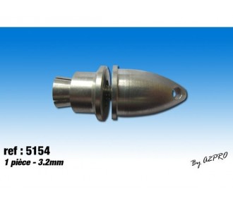 adaptateur d'hélice AXE Ø3,17mm pince avec cone