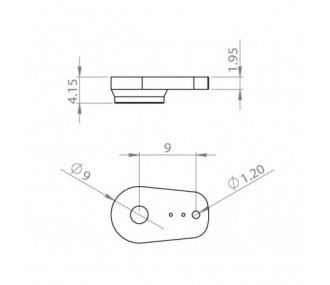 Kurze Metalltraversen DS450/480, DS/HV6100, DS6125, DS95, HV6130, HBL6625 MKS (2 Stck.)