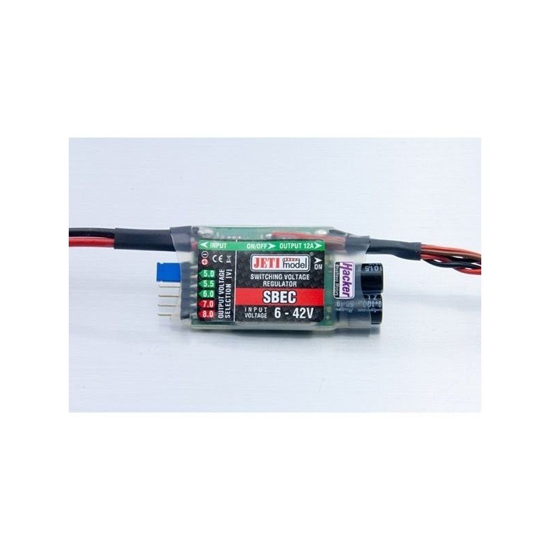 Switch Bec S BEC 10A - 5/8V - Jeti

Translation:
Switch Bec S BEC 10A - 5/8V - Jeti

This is a product name and technical specification, so it remains the same in English. If you need an explanation:

- Switch Bec S: Switch BEC S (possibly a model name)
-