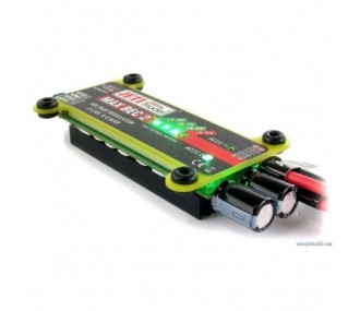 Jeti MAX BEC 2 - 12A

This appears to be a product name and specification, so it does not require translation as it is typically used in English as well. If you need an explanation:

- Jeti MAX BEC 2: Jeti is the brand, MAX BEC 2 is the product model (BEC