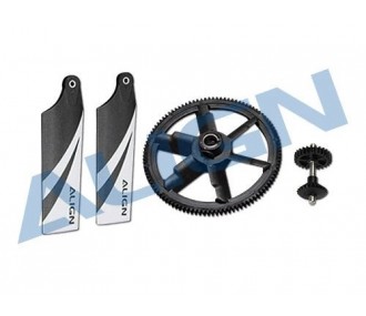 H45G004XXT - 104T 28T Autorotation Tail Drive Upgrade Set TREX-450L ALIGN