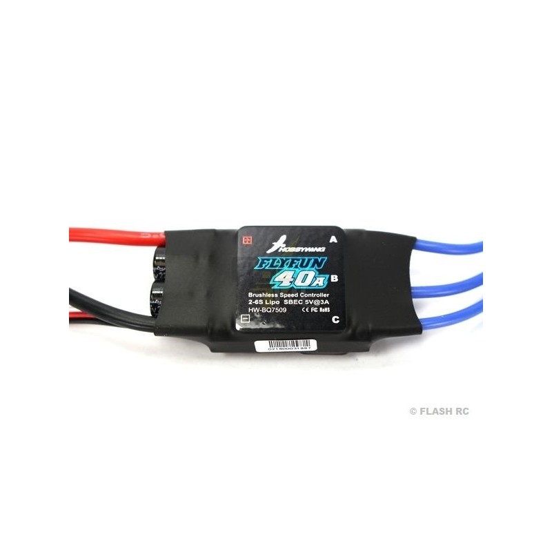 Controlador Brushless 2-6S 40A BEC FLYFUN V5 HOBBYWING