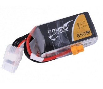 Battery Tattu lipo 4S 14.8V 850mAh 75C socket xt60