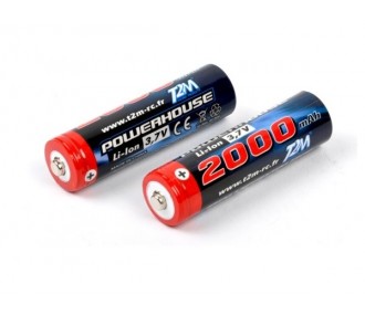 T4933/19 - Accus Li-Ion 3,7V 2000mah (2 pcs) - Pirate Tracker/Booster/Dune/Ripper