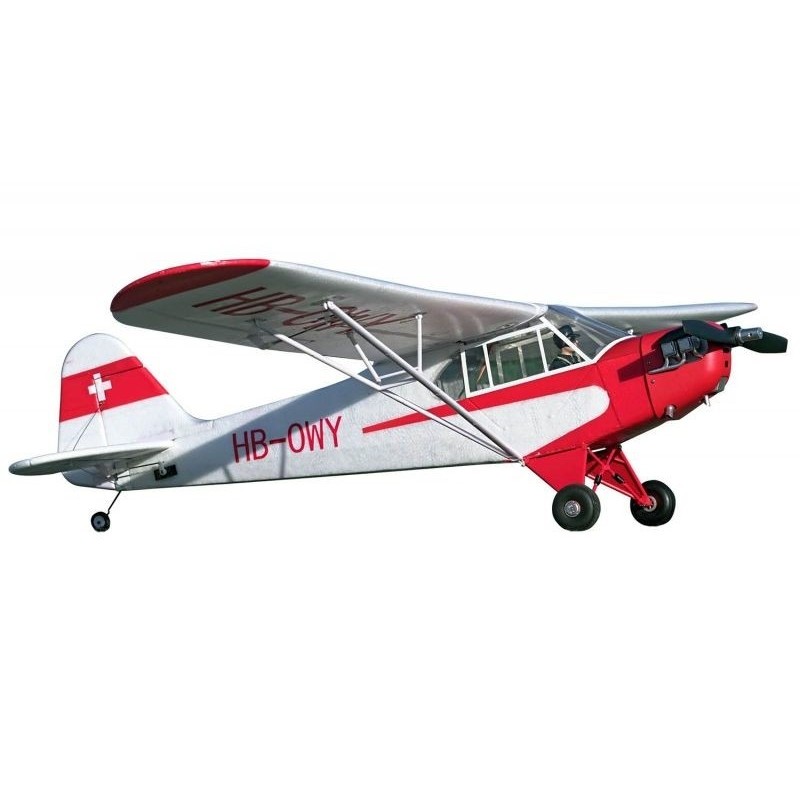 FMS PIPER J3 V2 aircraft with PNP floats approx.1.40m