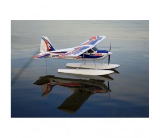 Kit aeromobile FMS Kingfisher PNP di circa 1,40 m con galleggianti e pattini