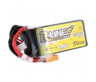 Akku Tattu lipo R-Line 4S 14.8V 1800mAh 95C Steckdose xt60