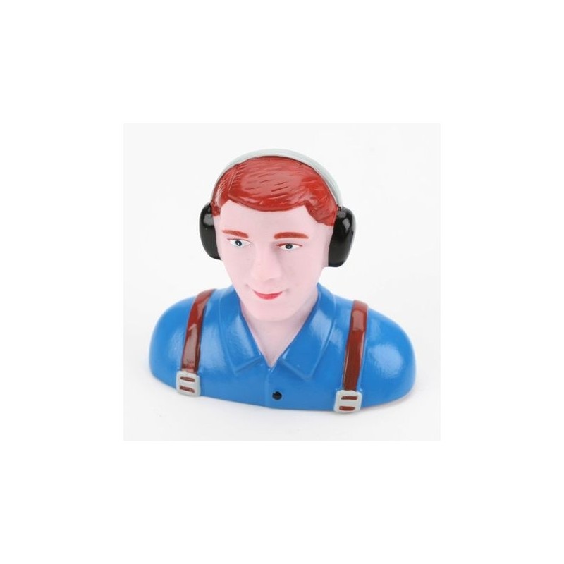 Bust Pilot H=57mm 1/9 blue E-Flite