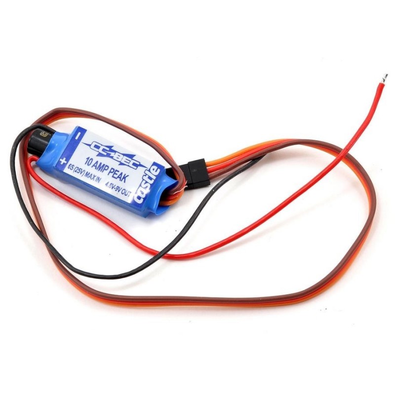 Switch Bec 10A - output 4.8/9V - input 6S max - Castle Creations