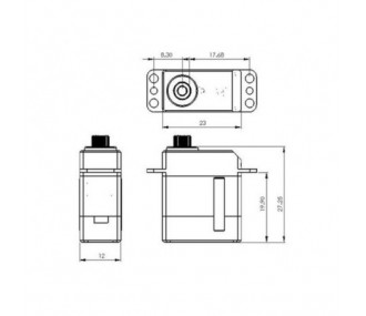 Digitales Alu-Metall-Servo DS95i Mks