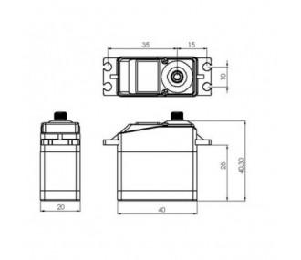 Digital metal servo DS1210 Mks