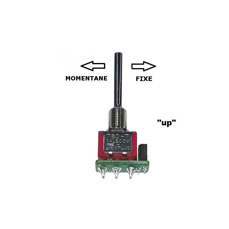 Long switch 3 positions UP momentary/fixed DS Jeti