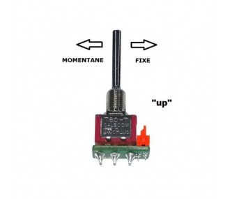 3 position long switch UP momentary/fixed DC Jeti