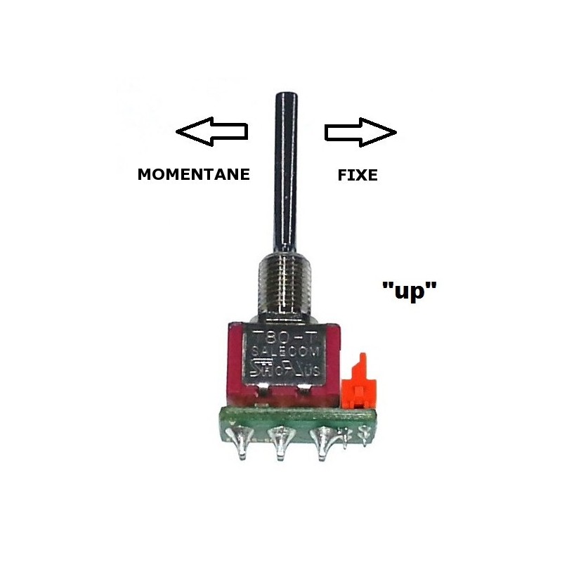 3 position long switch UP momentary/fixed DC Jeti