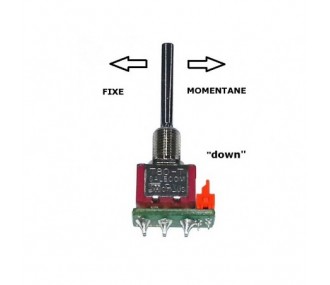 Long 3 position DOWN momentary/fixed switch DC Jeti