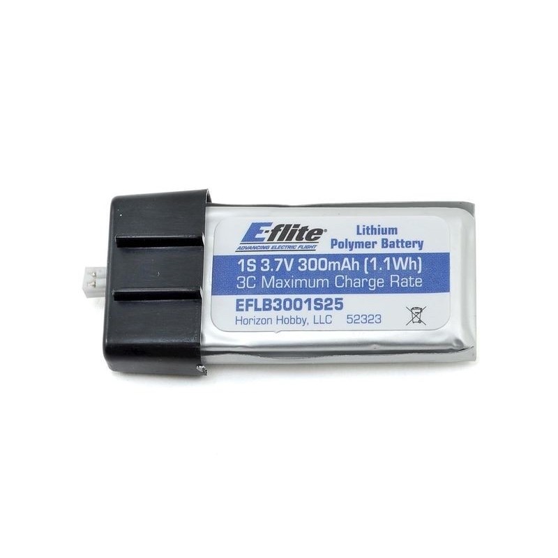 Batería E-flite lipo 1S 3,7V 300mAh 25C