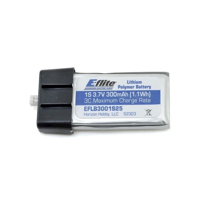 Batteria E-flite lipo 1S 3,7V 300mAh 25C