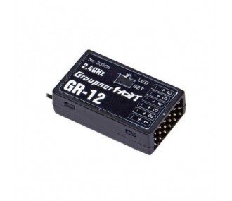 Graupner GR-12 HoTT 6-channel 2.4GHz receiver