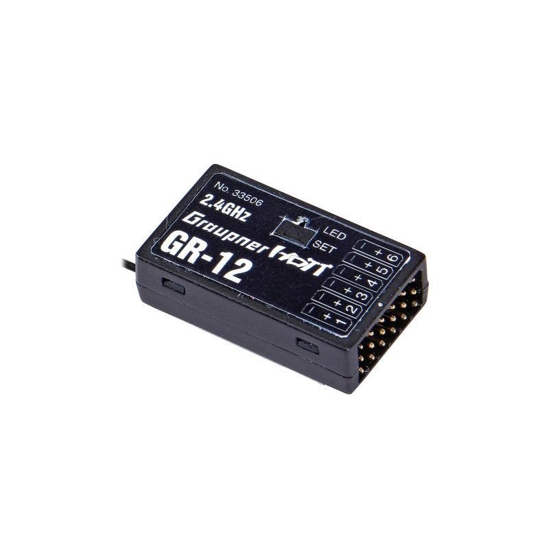 Graupner GR-12 HoTT 6-channel 2.4GHz receiver