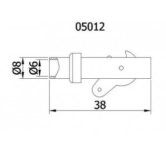 Abschlepphaken Aluminium 8mm Topmodel CZ