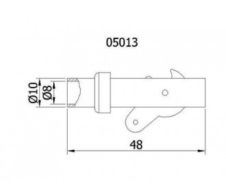 Abschlepphaken Aluminium 10mm Topmodel CZ