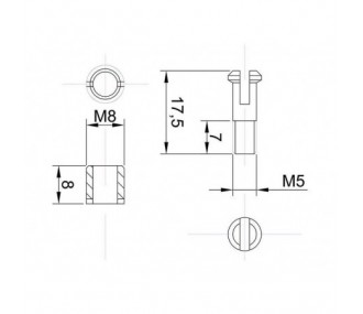 Mini wing clip (1x par) Topmodel CZ