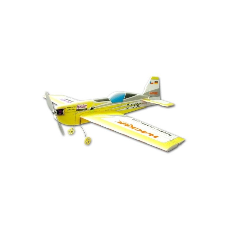 Aircraft Hacker model Extra 330 SC yellow ARF approx.1.00m