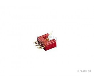 Conector MPX 6 pines macho - Graupner (1 ud.)